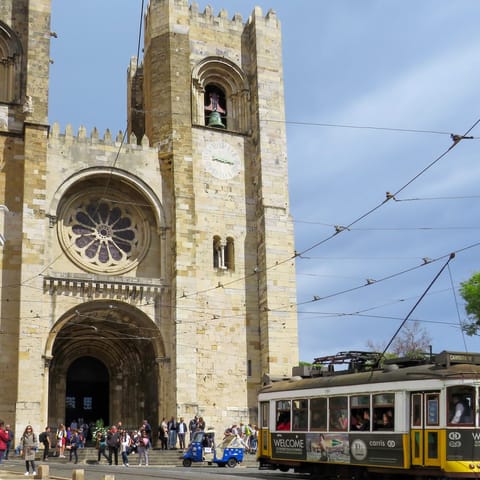 Visit beautiful Lisbon Cathedral, a fifteen-minute walk from this home