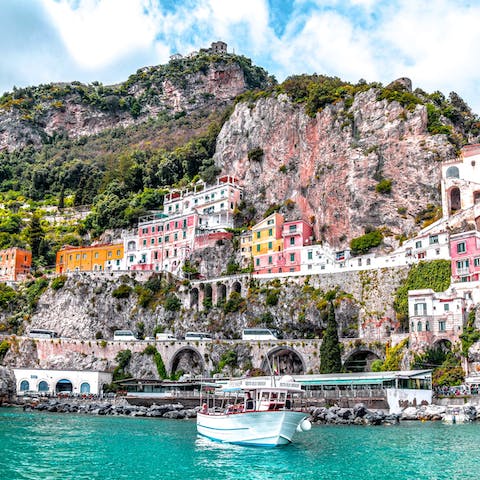 Explore the dazzling Amalfi Coast from your location in Sorrento
