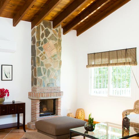 Spend your nights in front of a crackling fire