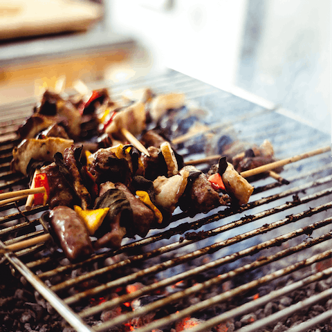 Get the barbecue warmed up