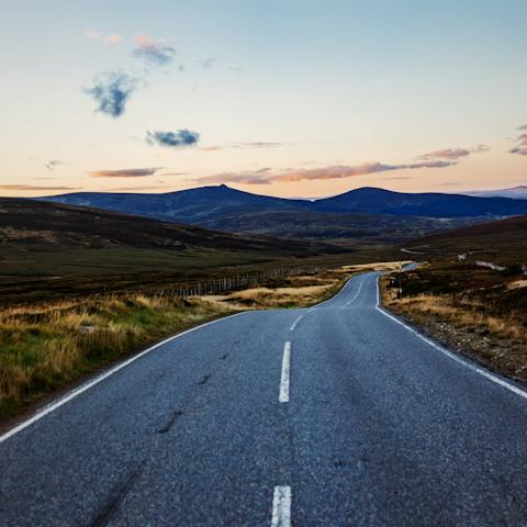 Explore Scotland's stunning landscapes – the Cairngorms National Park is a twenty-minute drive away