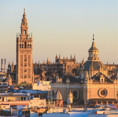 Stay in the heart of Seville, just ten minutes away from the stunning Cathedral 