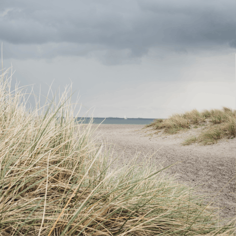 Spend your days at the beach – Düne in Stein is fifteen minutes away on foot