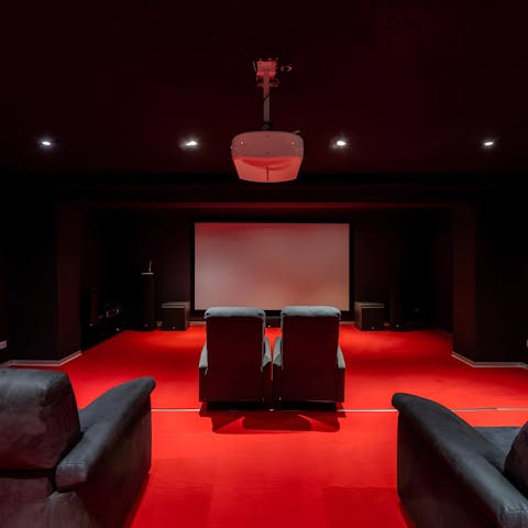 Settle in for a movie marathon in the cinema room