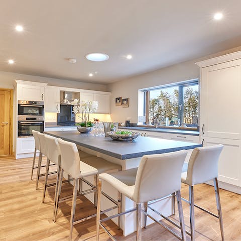 Feel a wonderful sense of warmth and comfort from the kitchen