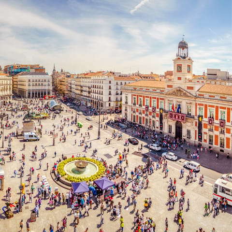 Be in the buzzing heart of Madrid in less than twenty minutes by metro