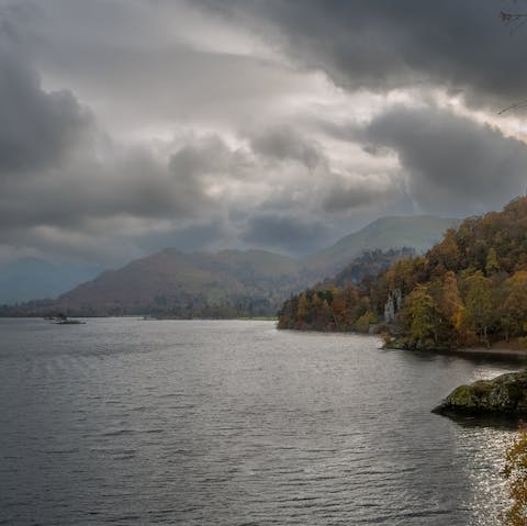 Step right from your cottage to the shores of Ullswater Lake – you couldn't get any closer