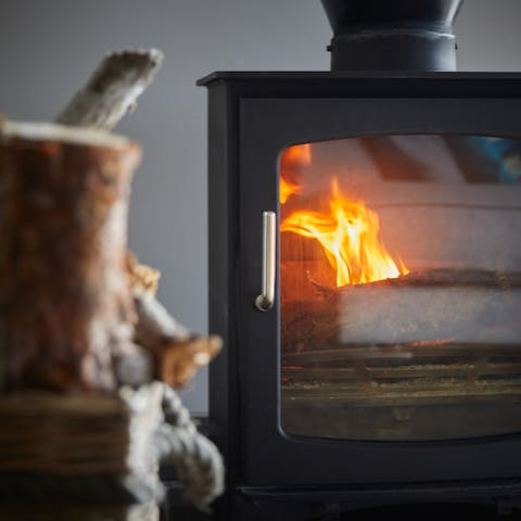 Get cosy in front of the fire on a chilly winter evening