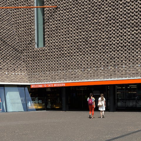 Admire the Tate Modern's art, a six-minute stroll from your door