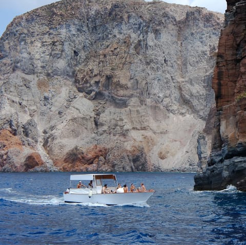 Go snorkelling nearby or hop on a boat cruise and make memories in Crete