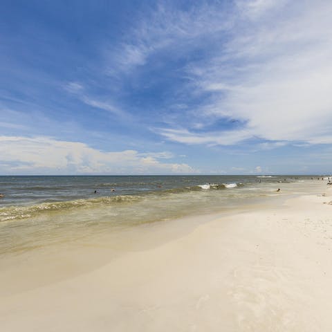 Nip down to Orange Beach, just seconds away from your apartment