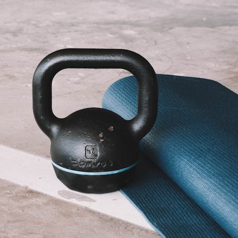 Keep up with your fitness routine in the on-site gym