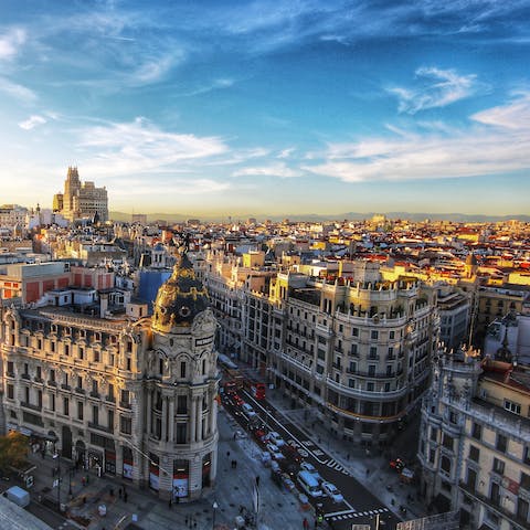 Explore the baroque charms of Madrid on foot or with public transport