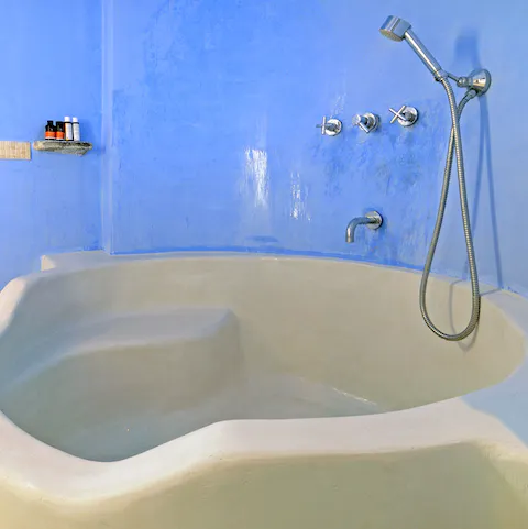 Soak away your troubles in the custom-made bath