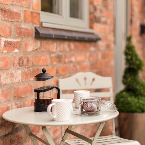 Take your morning tea or coffee on the terrace