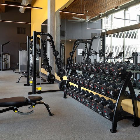 Head to the on-site gym for an invigorating start to your day