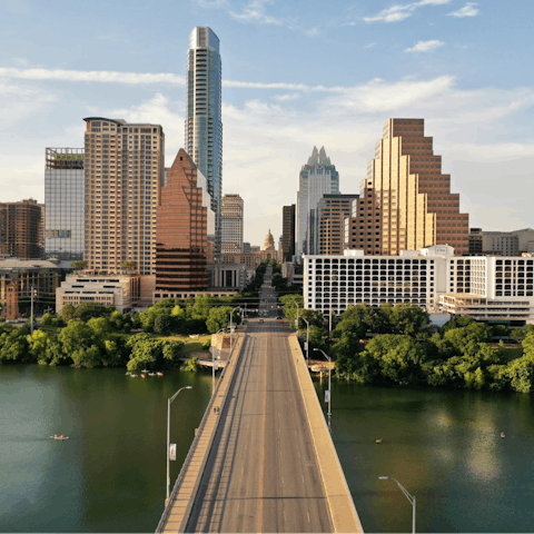 Visit Austin's most famous sights – the Texas Capitol is a six-minute drive away