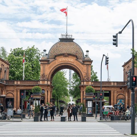 Visit Tivoli Gardens, only a five-minute walk from home