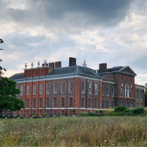 Explore the historic Kensington Palace and its scenic gardens