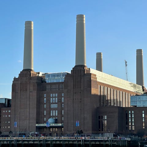 Visit the iconic Battersea Power Station, just thirty minutes away