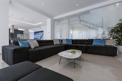 Feel the wide open space of the living area – it's incredibly comfortable, as well