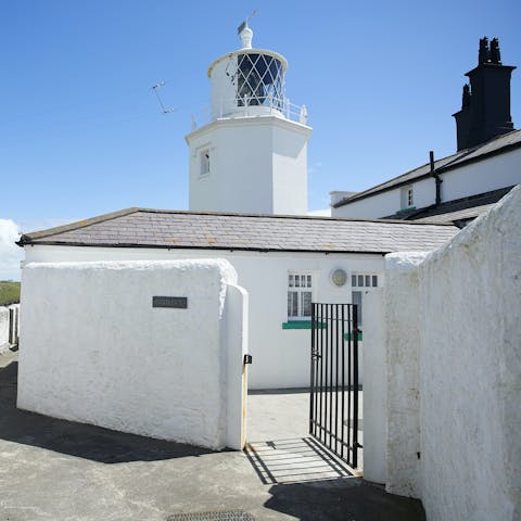 Stay in a proper, operational lighthouse in Cornwall