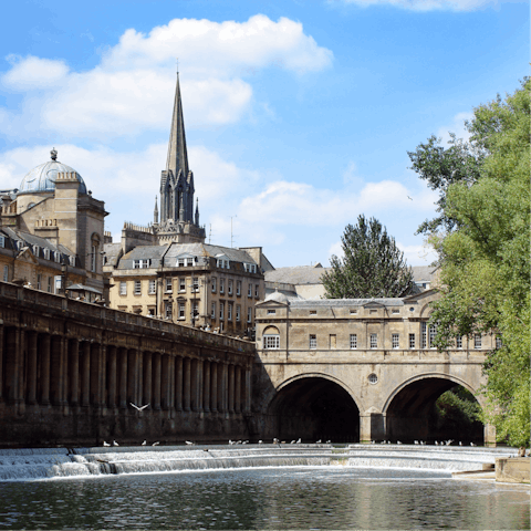 Take a drive and discover the secrets of historic Bath, half an hour away