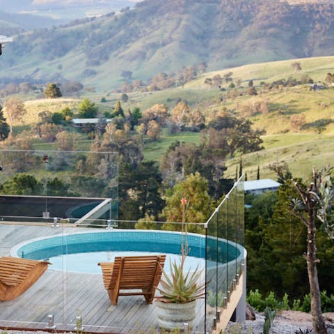Admire the Kanimbla Valley vistas from your private pool