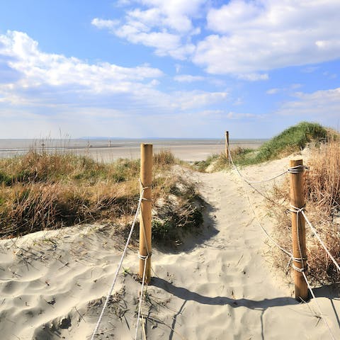 Spend the day on West Wittering Beach, reached in twenty minutes by car