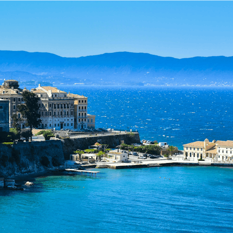 Stay on the island of Corfu and explore its villages, tavernas, and beaches – you're just 150 metres from the closest beach