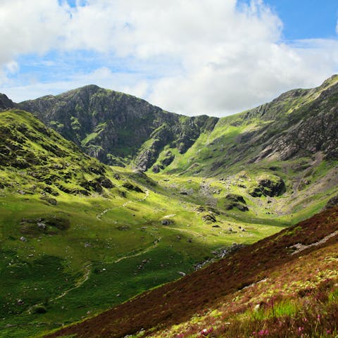 Climb to the top of Cader Idris and admire the views across the valley – it's twelve minutes by car 