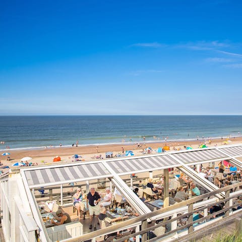 Dine on the beachfront – will you have fish and chips?