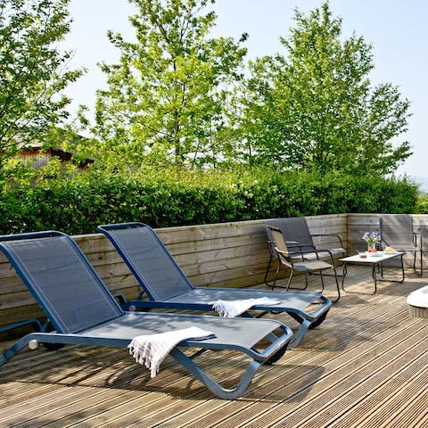 Soak up some summer sun out on the terrace