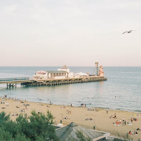 Take a stroll along Bournemouth's gorgeous seafront