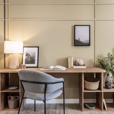 Take your pick from three workspaces dotted about the home