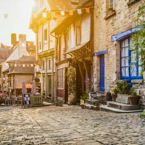 Travel to the local village – with its ties to the Battle of Normandy it's a favourite for history buffs