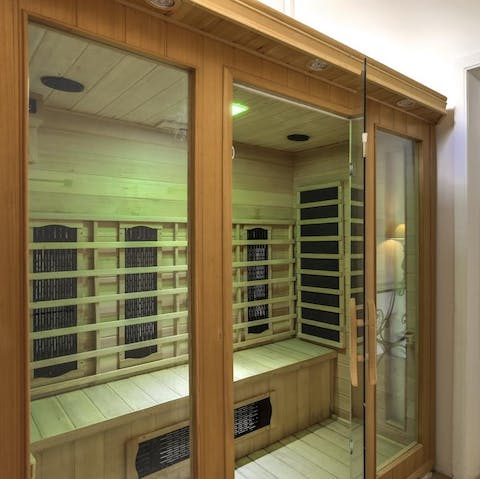 Boost your endorphins with a quick sauna session every morning