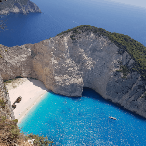 Explore the famous Shipwreck Beach, just twenty-minutes away by car or boat
