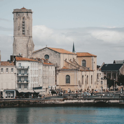 Take a day trip to La Rochelle – less than an hour's drive away