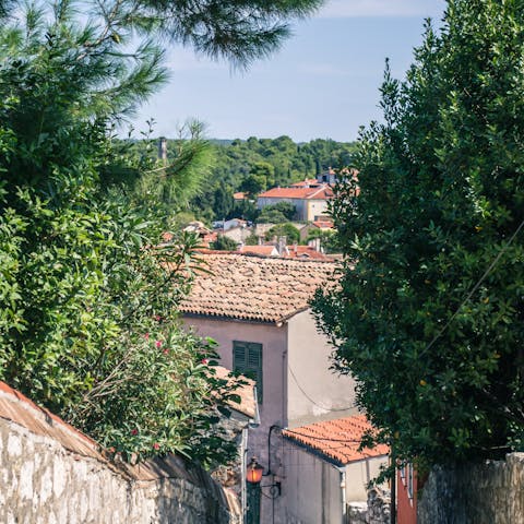 Stay in Srima village, a five-minute drive from the harbour town of Vodice