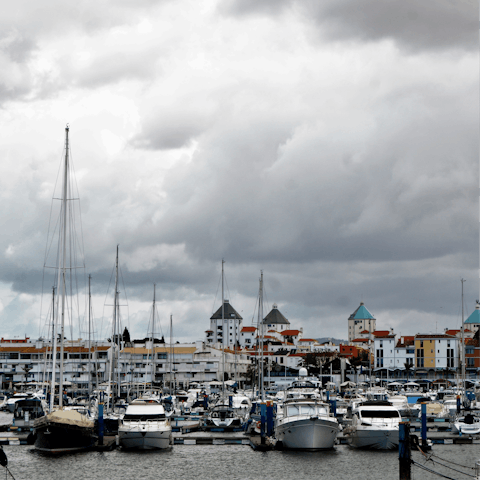 Drive down to charming Faro and stroll along the marina