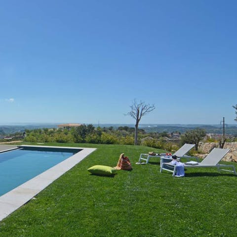 Cool off from the Sicilian sun with a dip in your private infinity pool