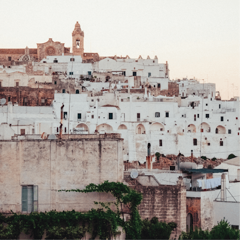 Explore this corner of Italy, including Ostuni just over 10 kilometres away