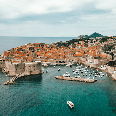 Drive minutes away to explore the heart of beautiful Dubrovnik