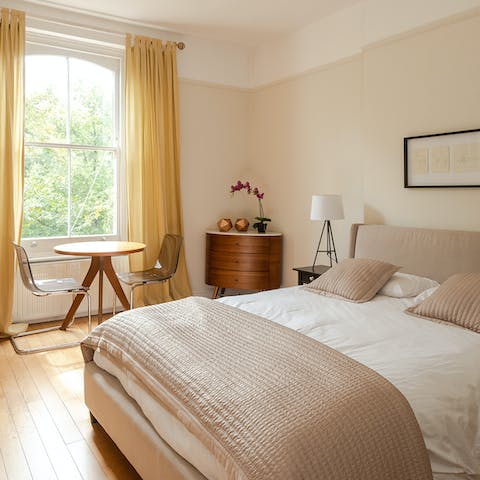 Relax and unwind in the spacious bedrooms