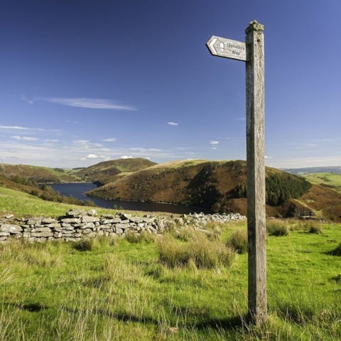 Lace up your walking boots and head out into the unspoilt Powys landscape
