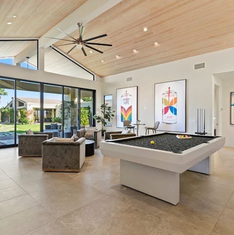 Spend evenings playing pool in the games room