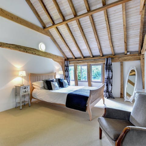 Enjoy an unbroken night's sleep in the beautiful bedrooms