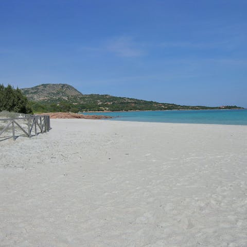 Spend the day at Porto Istana beach, just a five-minute drive away