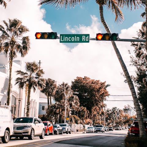 Drive to Lincoln Road's luxury boutiques and designer shops in eleven minutes
